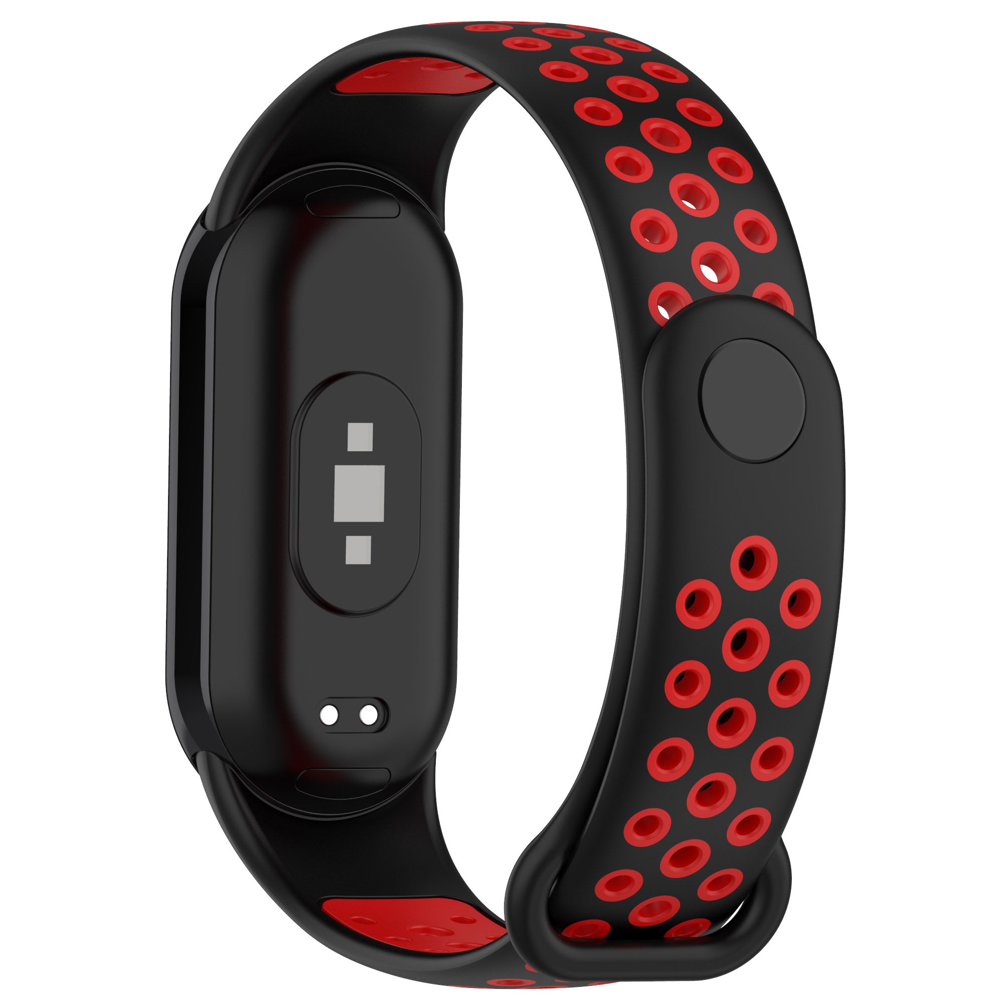 For Xiaomi Smart Band 8 Silicone Watch Bands Dual-color Sport Strap with Silicone Connector For Xiaomi Smart Band 8 Silicone Watch Bands Dual-color Sport Strap with Silicone Connector